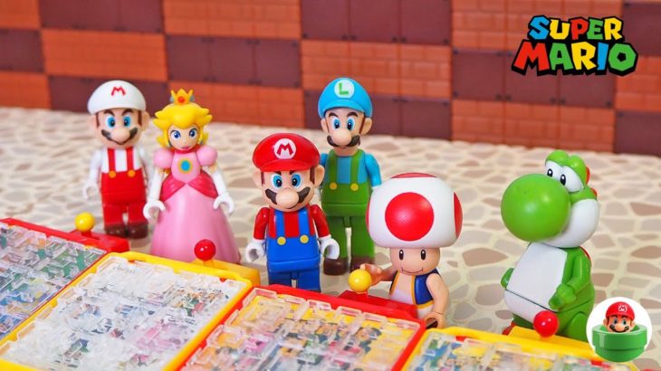 マリオ おもちゃ『カプセル大冒険ゲームを攻略』Super Mario GAME Toys