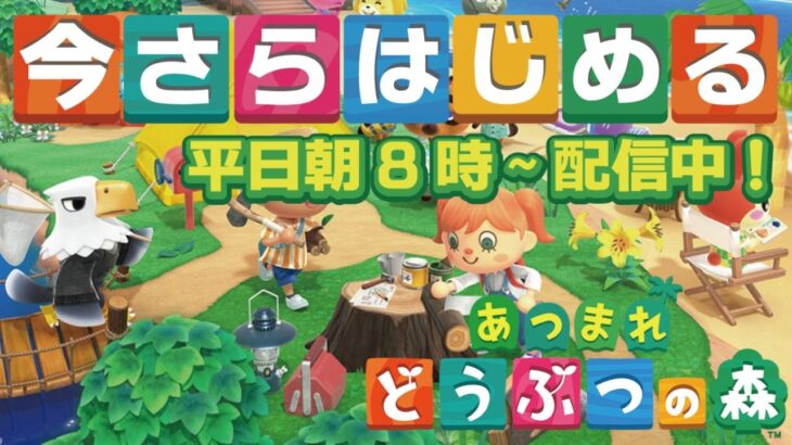 今さらはじめる！【あつまれどうぶつの森】せんせいのゲーム実況【生放送】