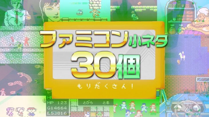 【2夜連続：小ネタ・裏技 – チャプター付き】年末年始のお供に是非！ファミコンソフトの小ネタ 30個紹介その１！（30 small stories about NES software!）