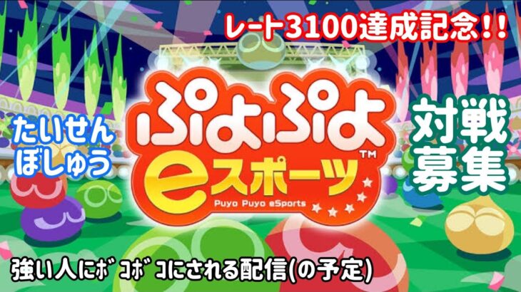 【Switch】対戦募集 ぷよスポ3100達成記念！【ぷよぷよeスポーツ】