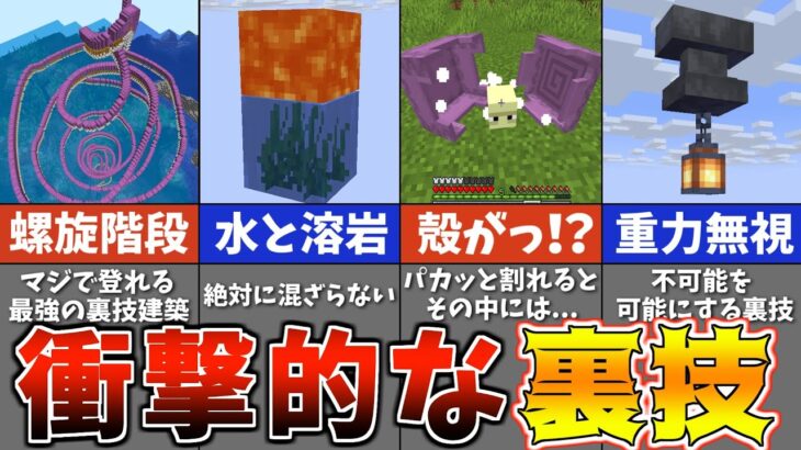 【検証】絶対ありえないマインクラフトの裏技・小ネタ１２選【マイクラ・マインクラフト】