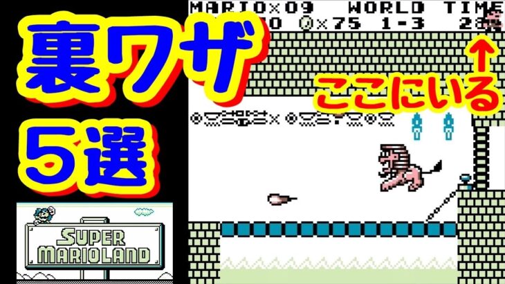 「スーパーマリオランド」　裏技5選　SUPER MARIO LAND