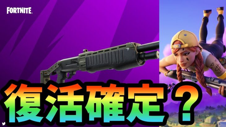 【フォートナイト】レイトゲームとポンプの復活が確定！？しかしポンプは○○だけです…【Fortnite】【レイトゲーム】【ポンプ】【復活】【最新情報】