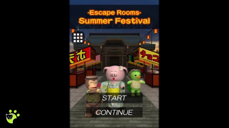 Summer Festival Room Escape Game 脱出ゲーム 攻略 Full Walkthrough (Nakayubi)