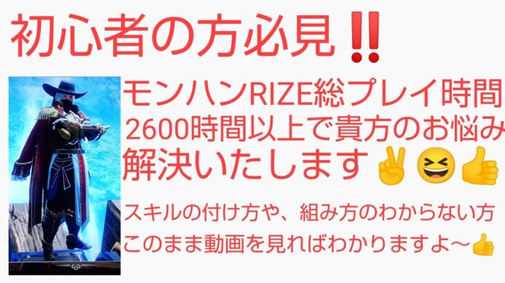 【モンハンRISE:サンブレイク攻略 スキルの解説】ゲーム歴35年、モンハンRISE総プレイ時間2600時間以上で解説、攻略します。