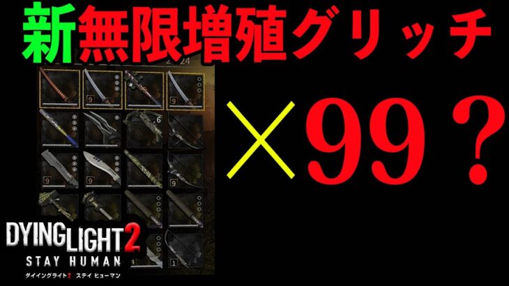 【ダイイングライト2】新たな裏技が発見される？？武器無限増殖方法！【Dying Light2】