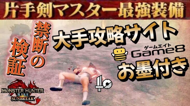 【禁断の検証】大手ゲーム攻略サイトの”最強装備”を動画投稿者が本当に”最強”か試してみた結果がやばい【モンハンサンブレイク】【MHR：S】