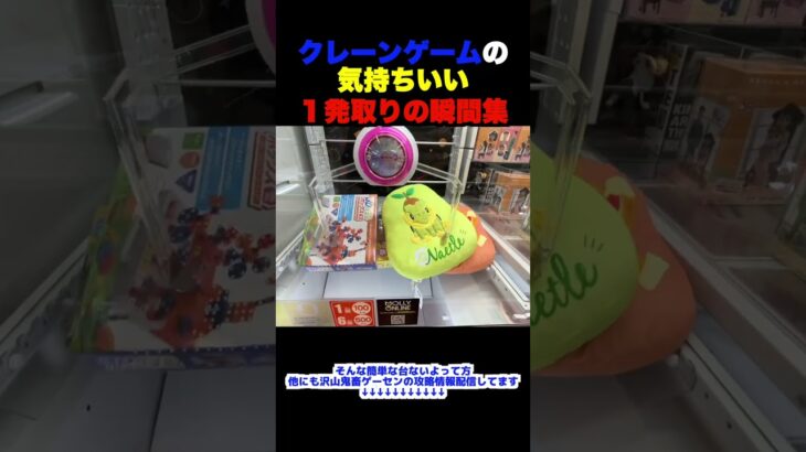 クレーンゲームの気持ちいい１発取りの瞬間集！　#ufoキャッチャー #ufoキャッチャー #shorts　#クレーンゲーム　#ユーフォーキャッチャー　#UFOキャッチャー　#裏技　#攻略