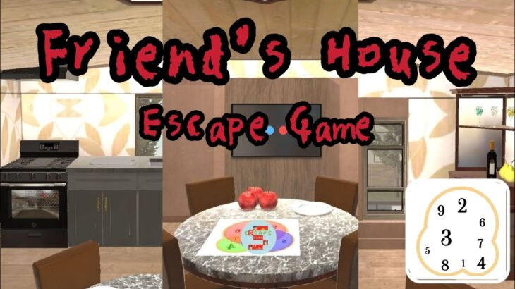 Escape Game Friend’s House【BlackCatJP】 ( 攻略 /Walkthrough / 脫出)