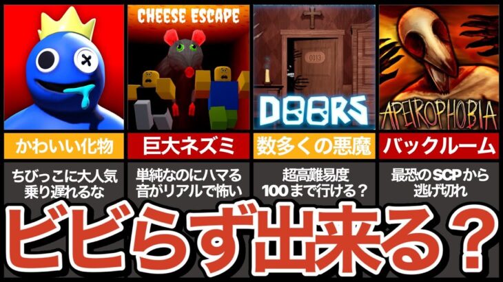 【ロブロックス】不気味よりもビックリ！おすすめホラーゲーム8選【ROBLOX】