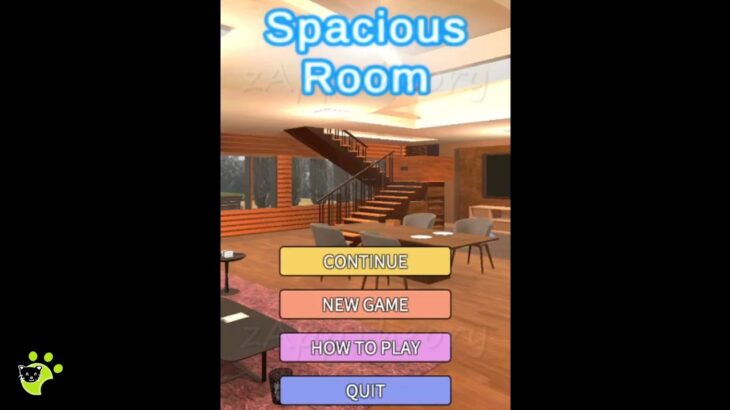Spacious Room Escape Game 脱出ゲーム 攻略 Full Walkthrough (BlackCatJP)