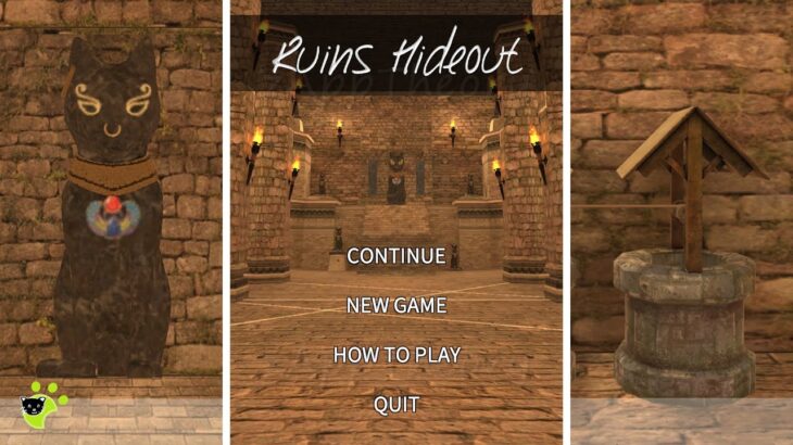 Ruins Hideout Escape Game 脱出ゲーム 攻略 Full Walkthrough (BlackCatJP)