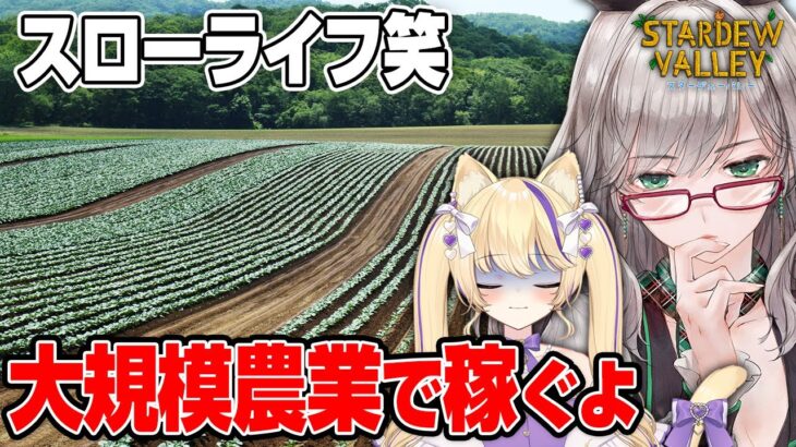 【 StardewValley 】農業素人でもITに詳しければめちゃめちゃ儲けられる説【 VTuber 河崎翆 猫咲あんじ ゲーム実況 】