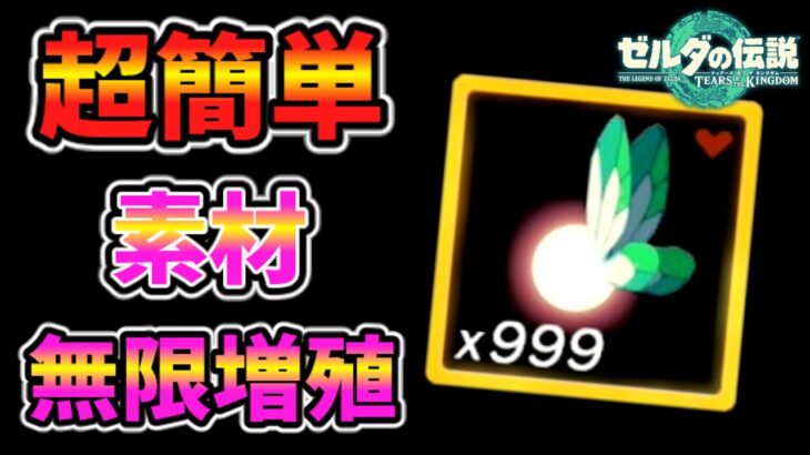 超カンタン素材無限増殖！妖精も増やせる！【ティアキン TotK】裏技 バグ 検証 ゆっくり実況 glitch