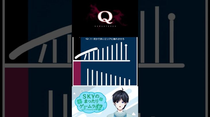 なかなか倒れないドミノ倒し【Q REMASTERED】#shorts #vtuber #ゲーム実況 #steam #q