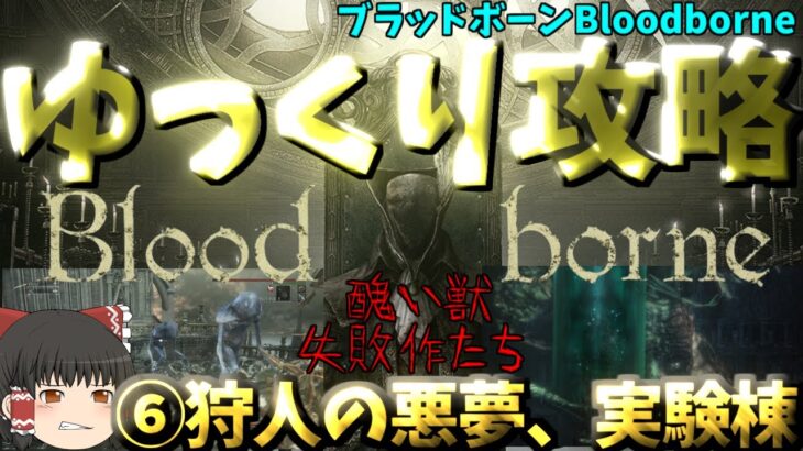 【ゆっくりゲーム攻略】【ブラッドボーンBloodborne】⑥狩人の悪夢、実験棟