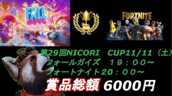 【eスポーツ×福祉】第29回　NICORI　CUP 【フォールガイズ・フォートナイト】