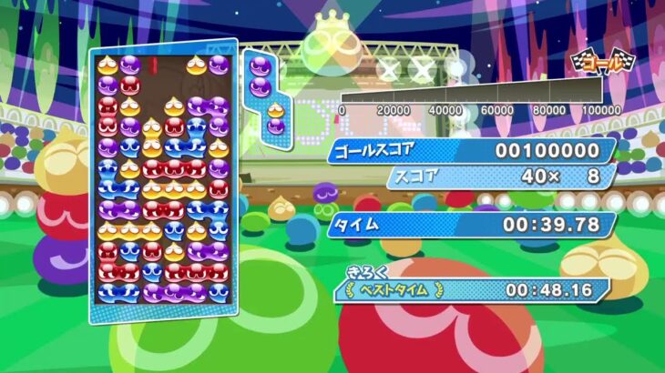 ぷよぷよeスポーツ　首がいたいが上を向く