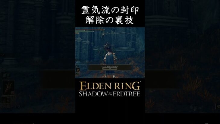 霊気流の封印解除の裏技 #エルデンリング #elden ring shadow of the erdtree