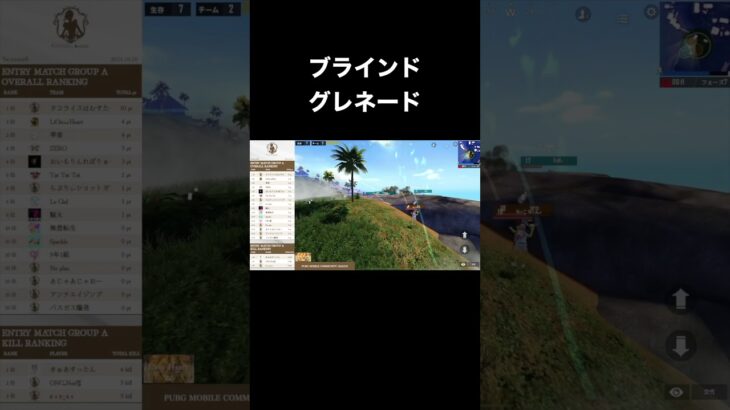 ブラインドグレネード #pubgmobile #pubgm #ゲーム実況 #ゲーム配信 #esports #eスポーツ #japan #game