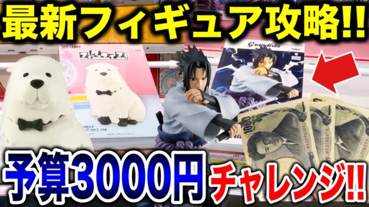 【クレーンゲーム】最新プライズフィギュア攻略！予算3000円チャレンジで驚きの展開に！？新景品を何個取れる！？ #橋渡し設定  #UFOキャッチャー  #クレーンゲーム