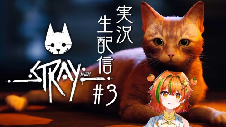 【#stray /#ゲーム実況 】　異星人、猫になる。#3【#ちびミカン /#ゲーム配信 】