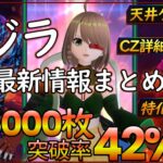 【スマスロ】ゴジラ最新情報！脅威の5000枚突破率、天井ゲーム数などの情報まとめ！【新台の噂】