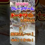 【はりきりクレーンゲーム】ドーナツ４個セット攻略！#ufoキャッチャー #ufoキャッチャー動画 #ゲーセン #橋渡し #クレーンゲーム #お菓子 #ドーナツ