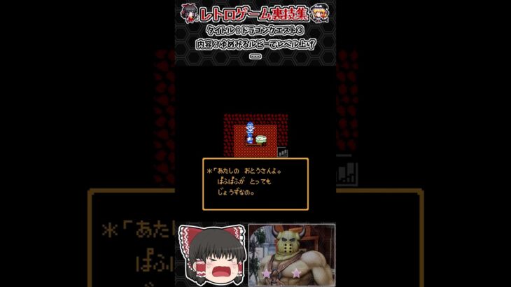 【レトロゲーム裏技集】ドラゴンクエスト３　ゆめみるルビーバグ #レトロゲーム #ドラクエ #ドラゴンクエスト３