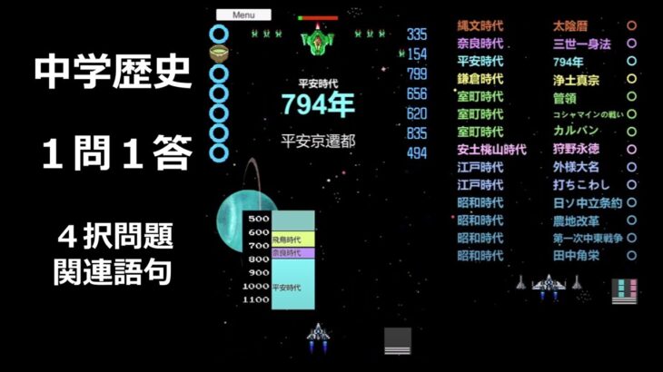 【ゲーム攻略】中学歴史（９６）