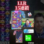 きれいな座布団のLLR15連鎖 #ぷよぷよ #ぷよぷよeスポーツ #shorts